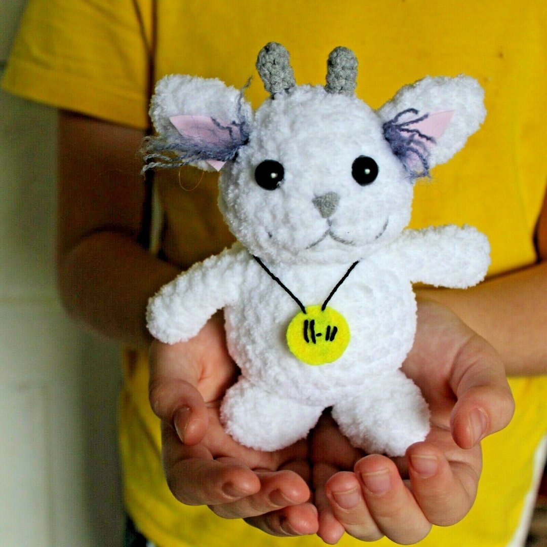 Ned doll plush toy from Chlorine Twenty One Pilots Fan Music - 玩偶/公仔 - 羊毛 白色