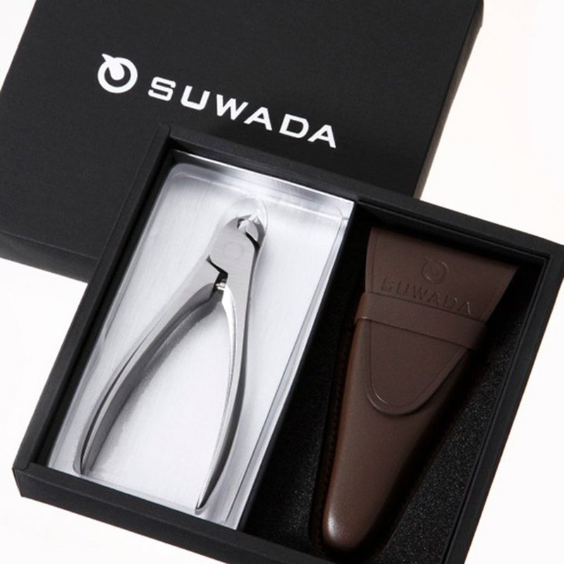 SUWADA日本职人指甲剪-经典款L-真皮收纳礼盒组 - 其他 - 不锈钢 银色