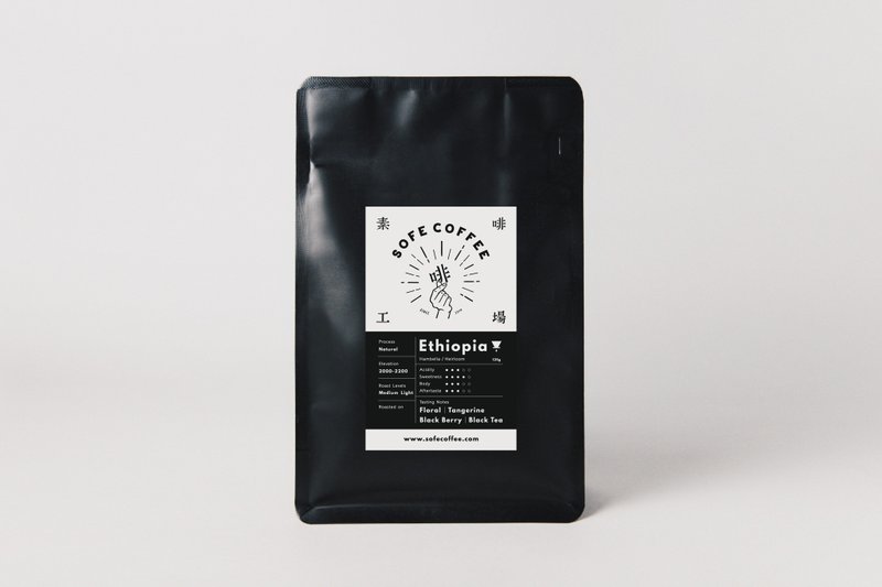 埃塞俄比亚 - 单品咖啡豆 (125g) - 咖啡 - 新鲜食材 黑色