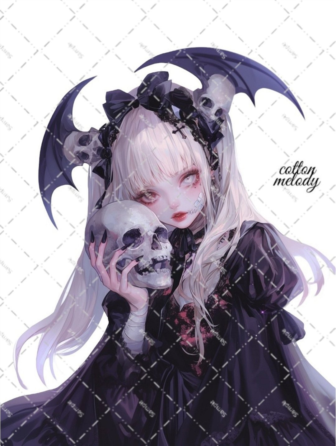 original sticker no.6202 人物贴纸 原创贴纸 人物贴纸 女孩贴纸 原创人物贴纸 - 贴纸 - 纸 