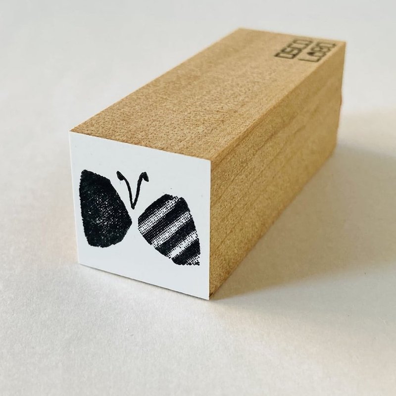 剪纸风印章 蝴蝶 【kirie: butterfly】 - 印章/印台 - 橡胶 