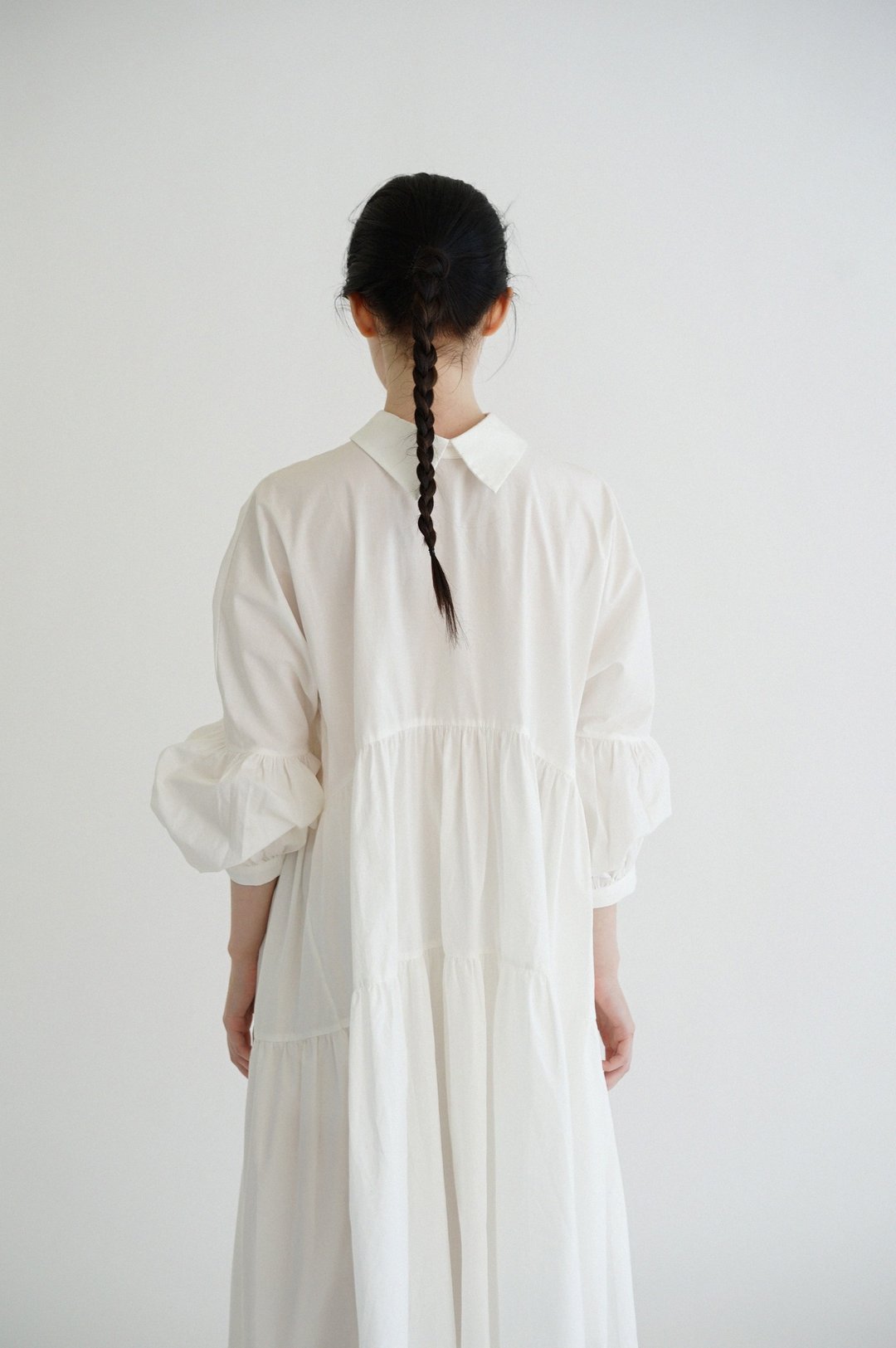 Cloud Dress - wh - 洋装/连衣裙 - 棉 白色