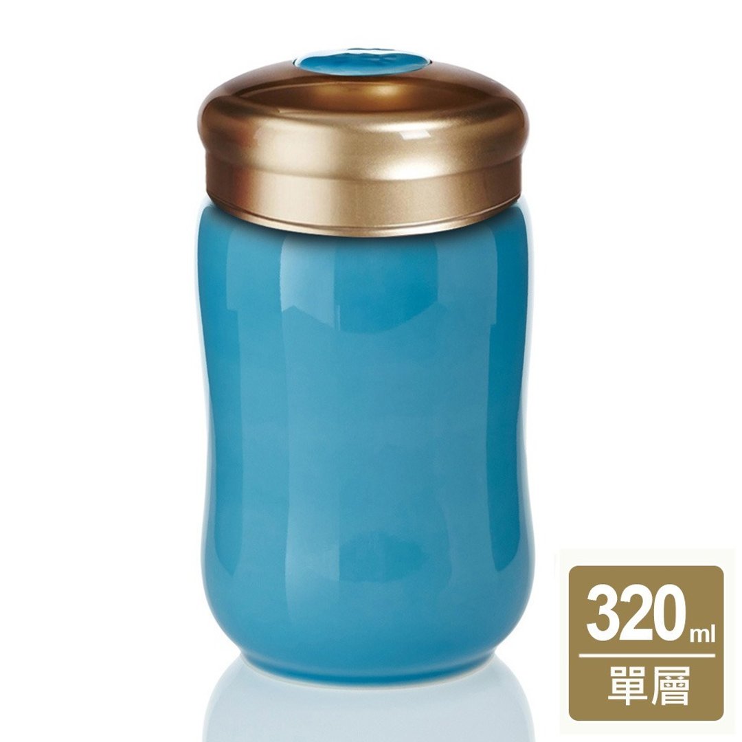 快乐随身杯 / 海碧 - 水瓶/水壶 - 瓷 