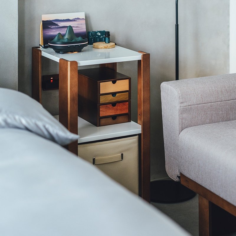 标准收纳架【含布篮】 - 置物架/篮子 - 木头 