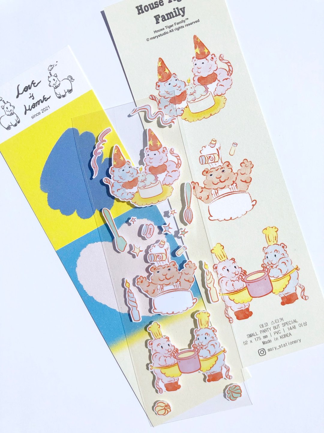 家虎故事贴纸 Small party but special - 贴纸 - 塑料 多色