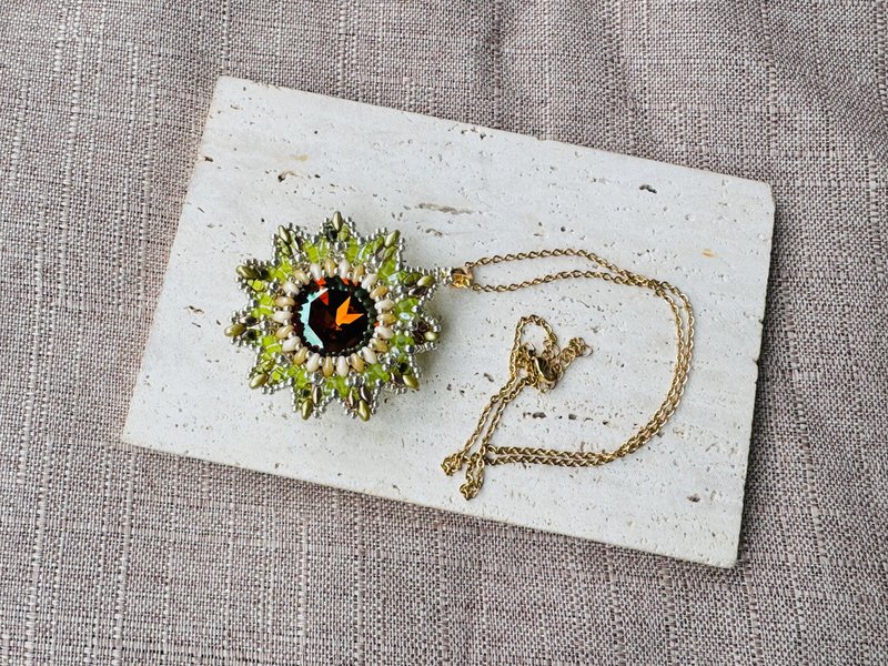 230549 Swarovski  串珠 颈链 - 项链 - 半宝石 绿色