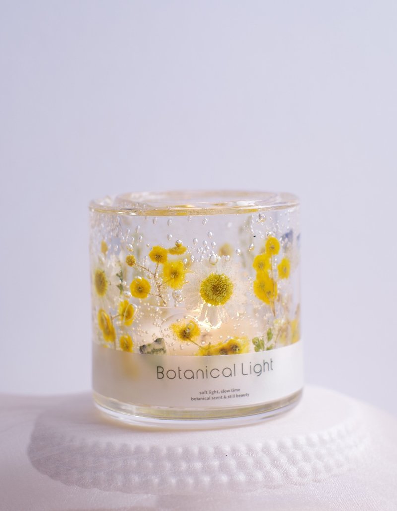 含羞草疗愈植物灯笼 + 可选香氛蜡烛组 (可更换为 LED 蜡烛) - 蜡烛/烛台 - 蜡 黄色