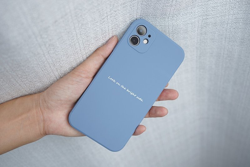 来图客制任意颜色图案 极简英文近直角边iPhone15手机壳 9色可选 - 手机壳/手机套 - 其他材质 多色