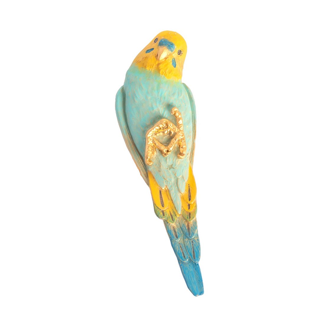 疗愈捧握姿态胸针 蓝色 Trust pose Blue Color PB185BL - 胸针 - 其他金属 蓝色