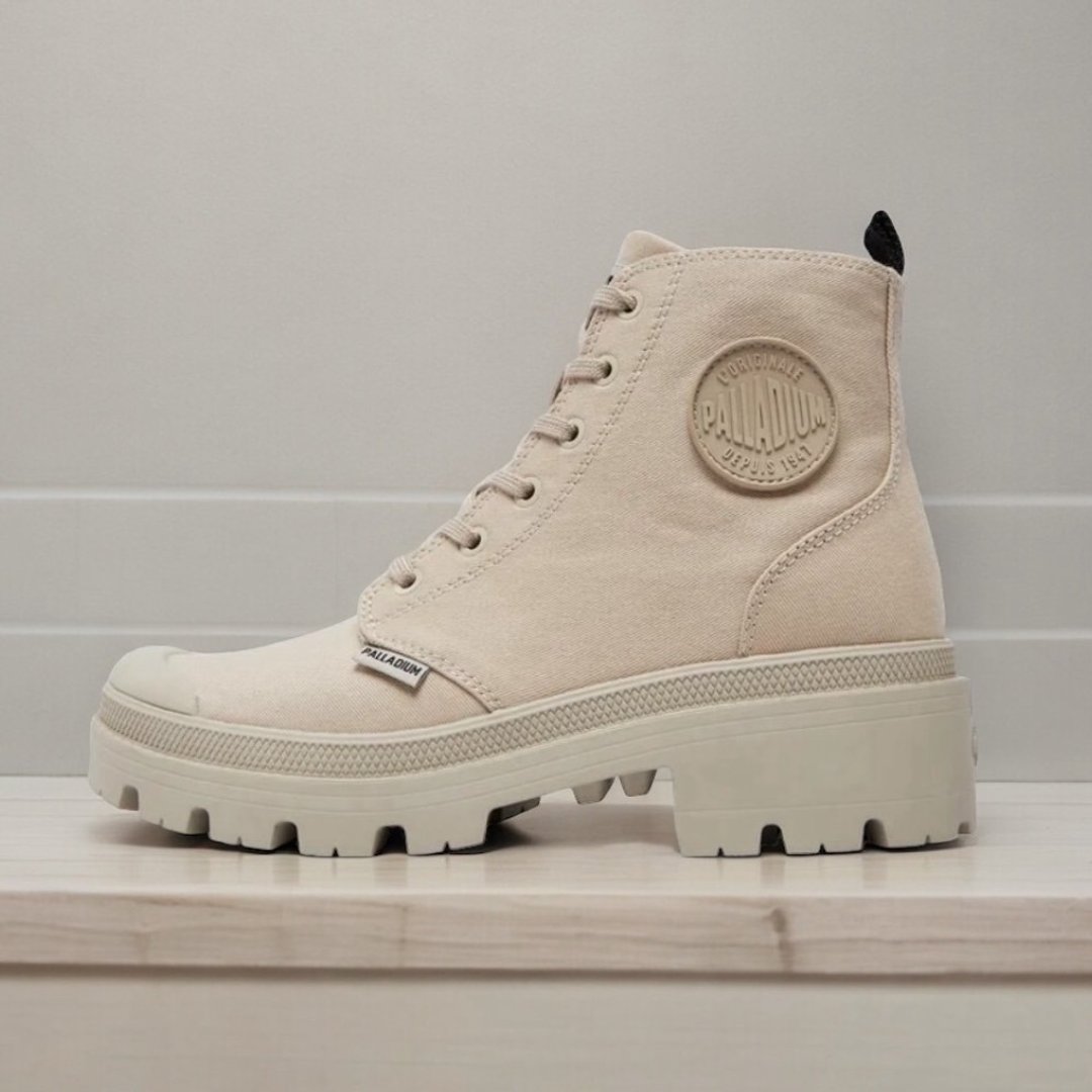 PALLADIUM PALLABASE TWILL 经典拉链帆布美腿靴 96907-206 - 女款短靴 - 其他材质 多色