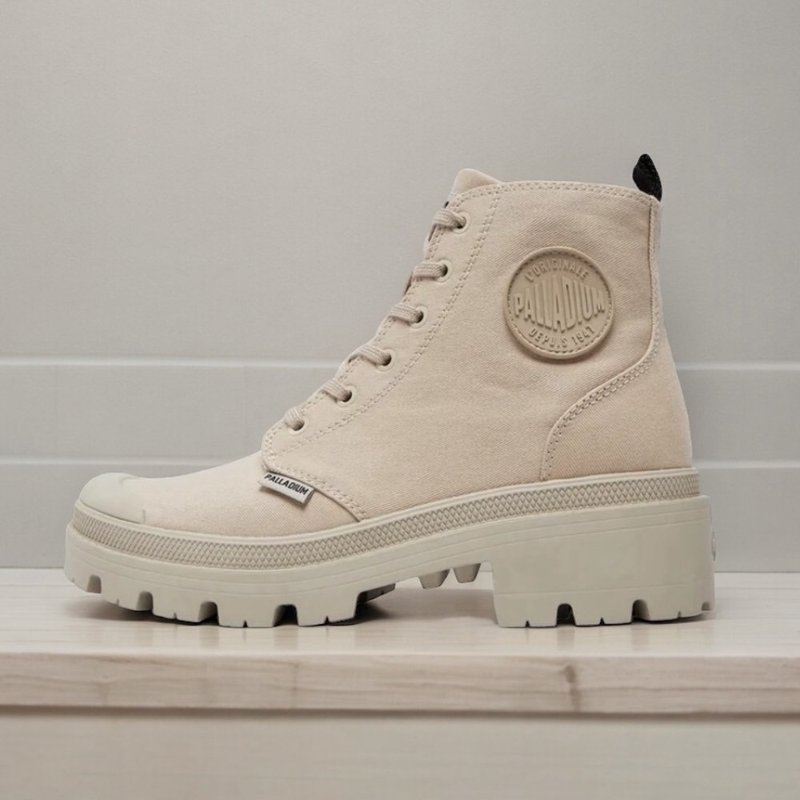 PALLADIUM PALLABASE TWILL 经典拉链帆布美腿靴 96907-206 - 女款短靴 - 其他材质 多色