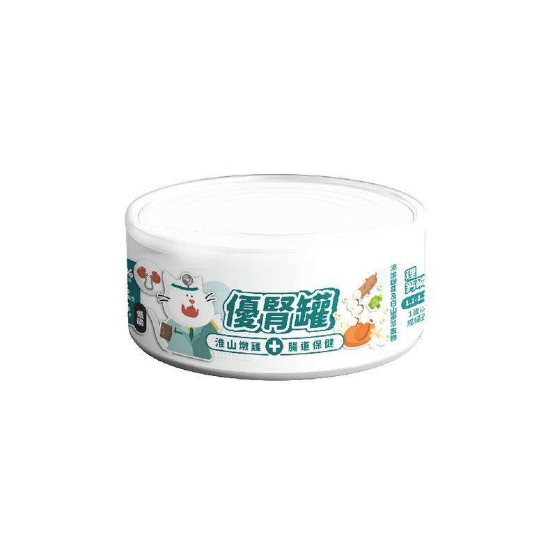 陪心宠粮| 优肾罐 - 淮山炖鸡80g(肾脏+肠道保健) - 猫罐头/鲜食 - 新鲜食材 