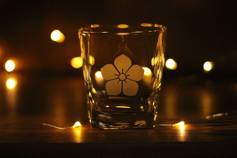 kikyo lowballglass AkechiMitsuhide - 玻璃杯 - 玻璃 透明