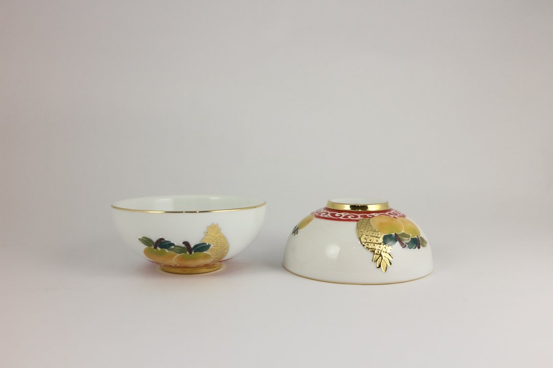 纯手绘茶杯-吉利旺来对杯(中圆杯)-红底 - 茶具/茶杯 - 瓷 红色