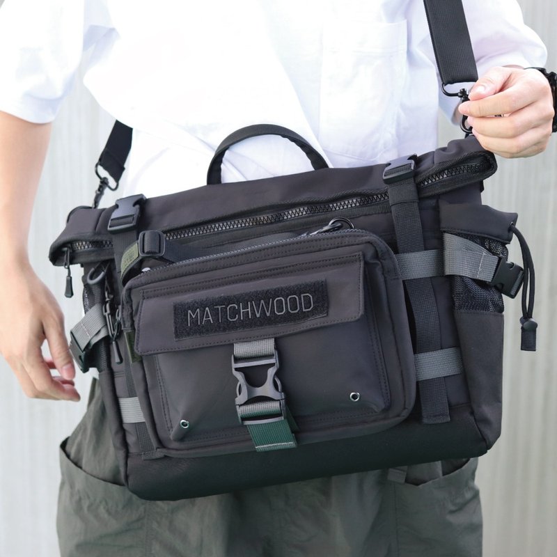 多功能 工装三用托特包 Force 3way Tote Bag 军事 邮差包 - 侧背包/斜挎包 - 防水材质 灰色