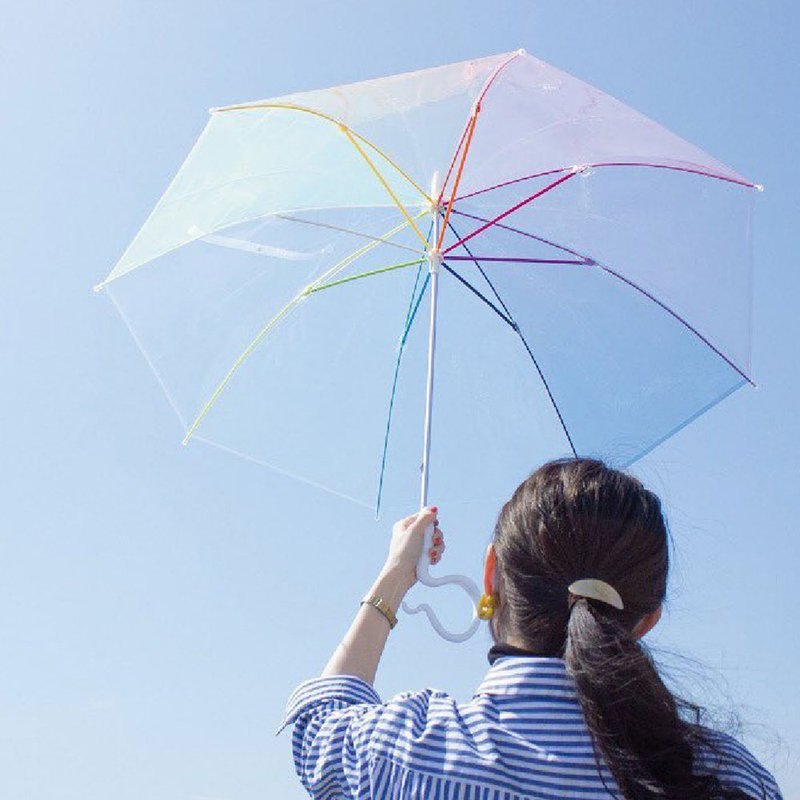 Evereon可替换式环保轻量伞-EV701-2/WHITE(Rainbow彩虹系列) - 雨伞/雨衣 - 环保材料 多色