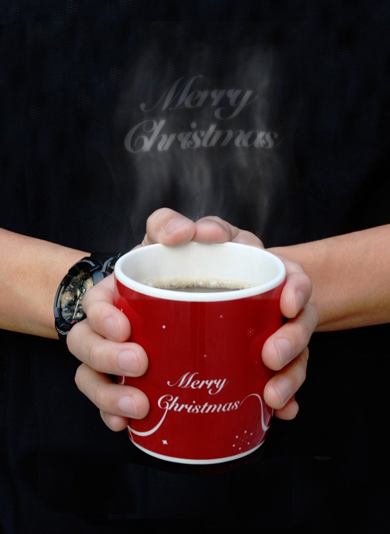 耶诞系列马克杯-红色圣诞树 共5款图案供选择 - 咖啡杯/马克杯 - 瓷 红色