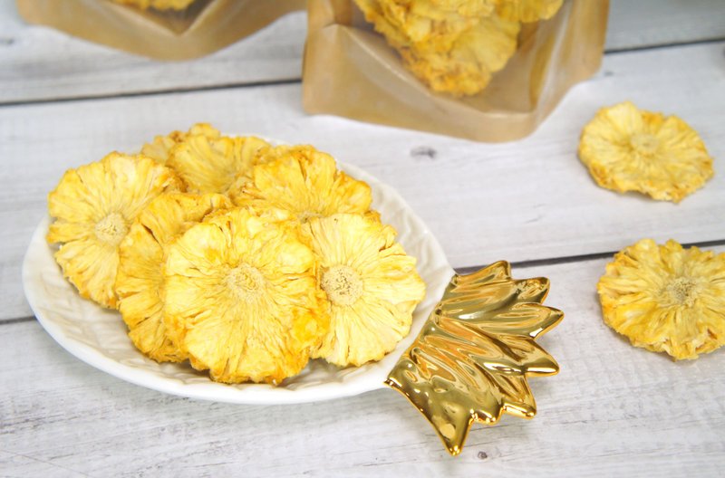 午后小食光│无糖金钻凤梨花果干3入组 - 水果干 - 新鲜食材 