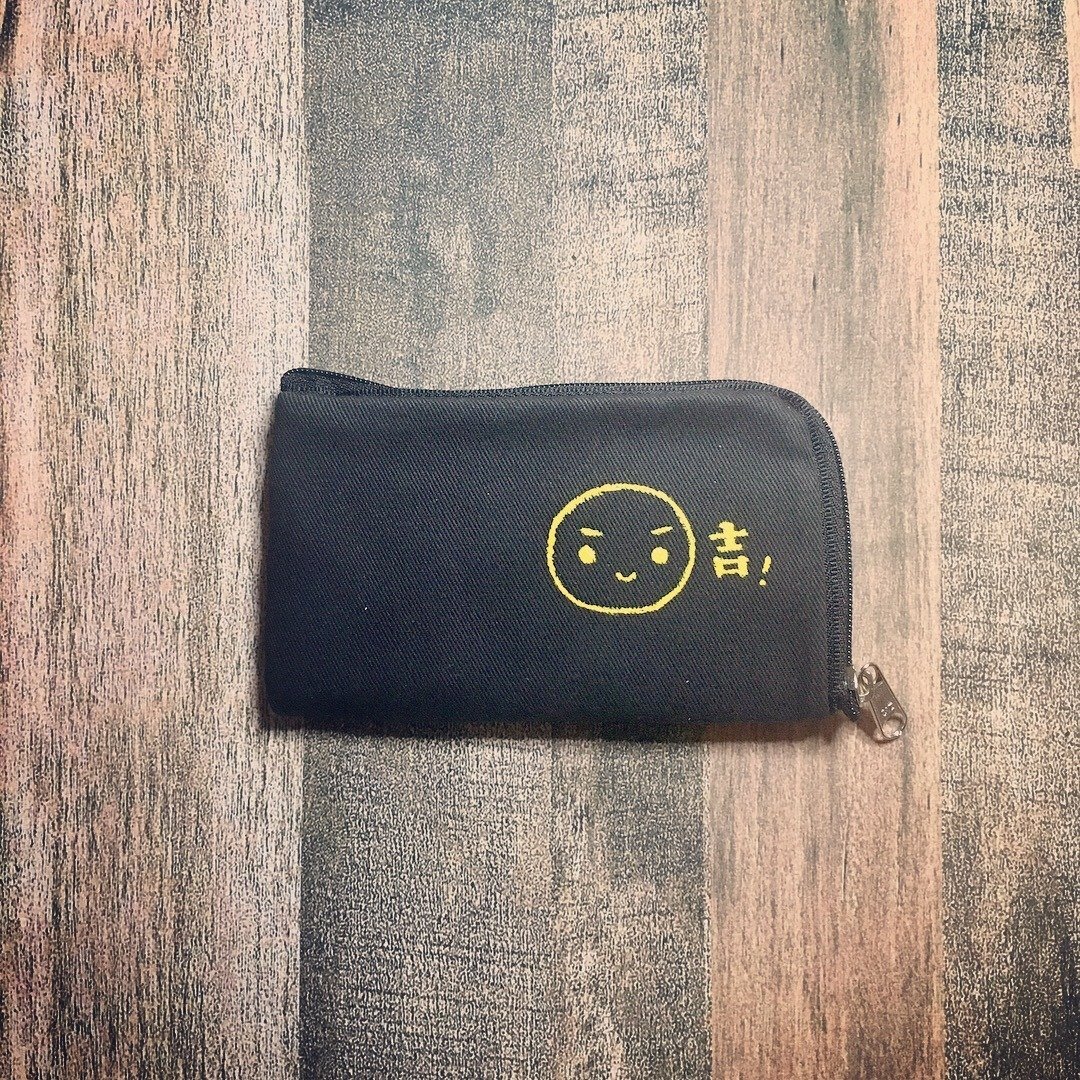 多用途手机卡片零钱包 - 零钱包 - 棉 黑色