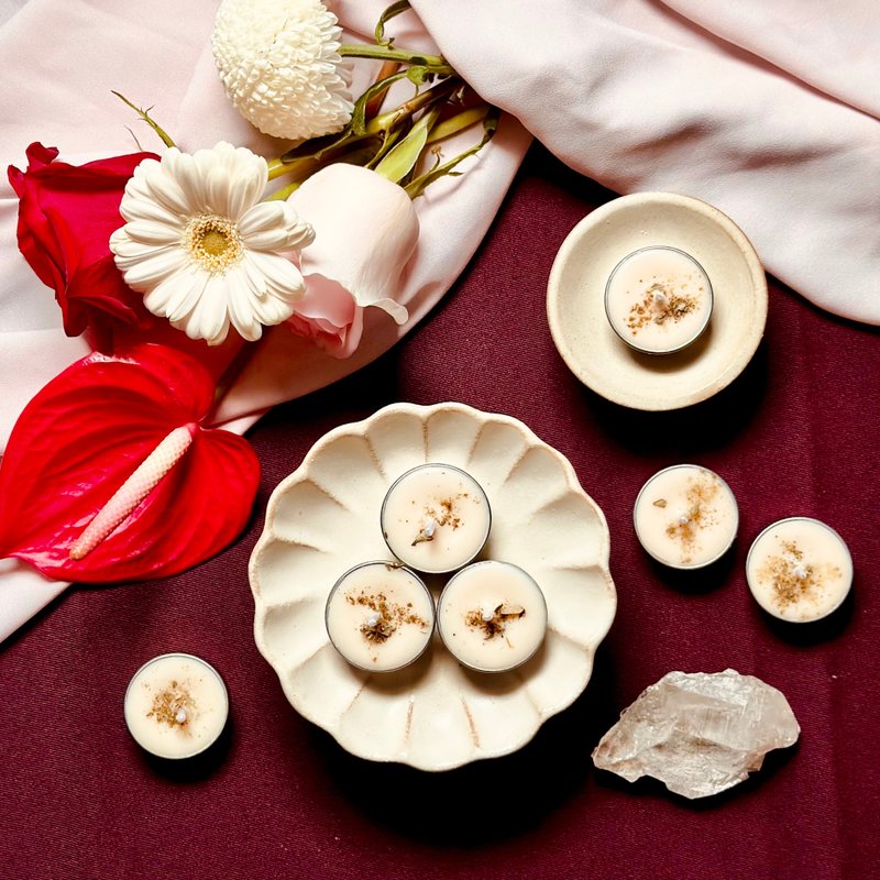 【药草烛】#𝟑𝟓・土星烛 盒装组 - 蜡烛/烛台 - 蜡 白色