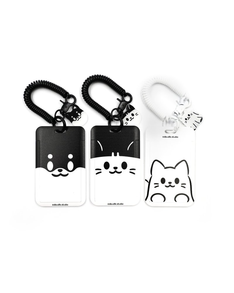 证件卡套连超可爱吊饰 - 证件套/卡套 - 树脂 白色