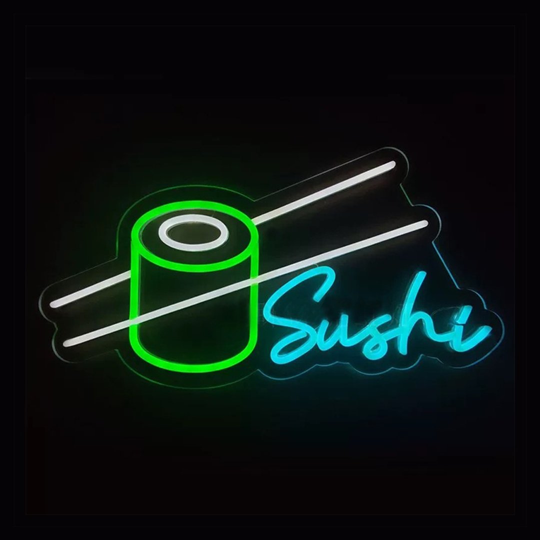 定制霓虹文字图案灯 | 寿司 | LED Sushi Neon Light | 装饰灯 - 灯具/灯饰 - 压克力 透明
