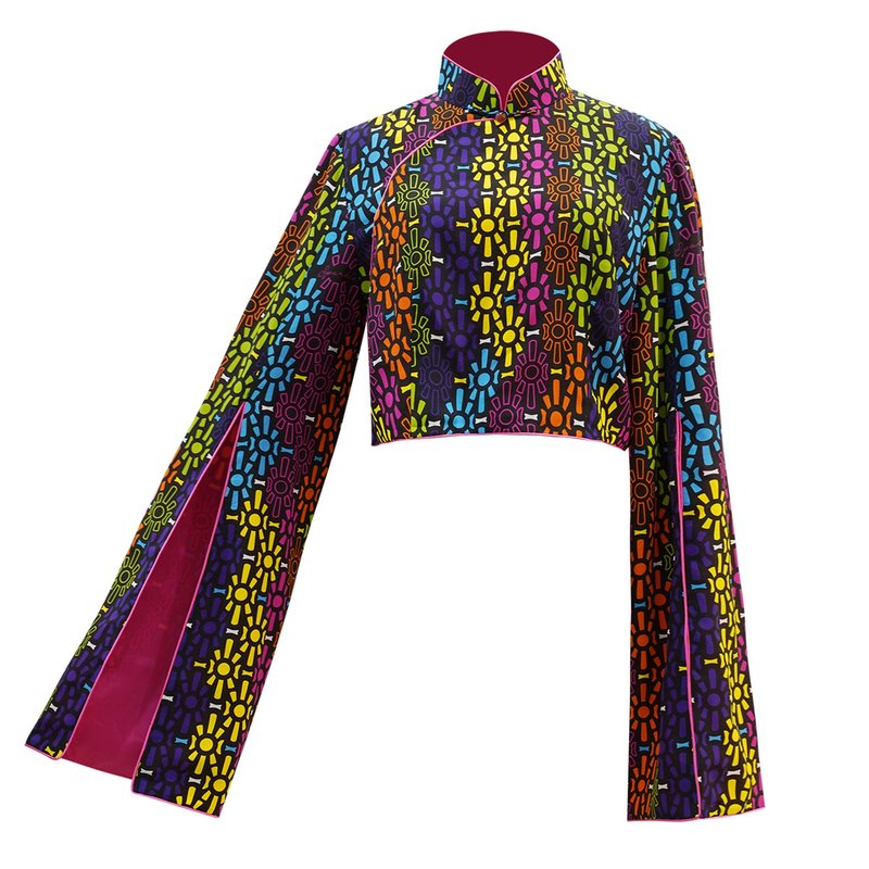 【铁闸】经典长衫款真丝上衣|国潮港风新中式|时尚 - 女装上衣 - 丝．绢 