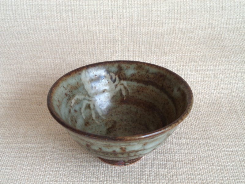 碗画蟹纹c - 碗 - 陶 灰色