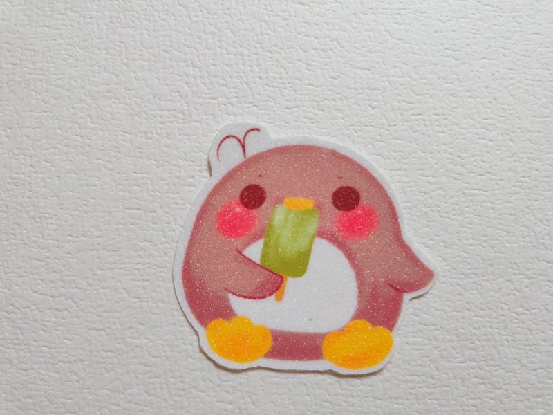 吃货企鹅可爱贴纸 首张贴纸单张 - 贴纸 - 纸 