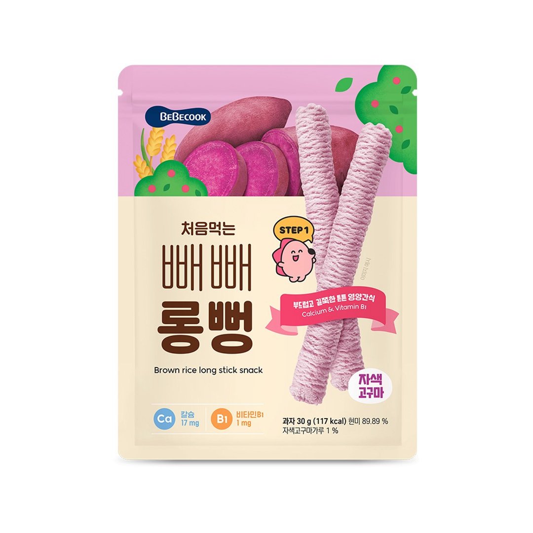 韩国【BEBECOOK】宝膳 婴幼儿初食绵绵贝贝棒-紫番薯(30g) - 其他 - 其他材质 