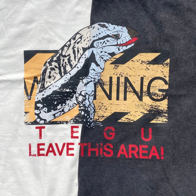 FATGUYS/Oversize 警告!南美蜥出没 /中性/衣服 - 中性连帽卫衣/T 恤 - 棉．麻 多色