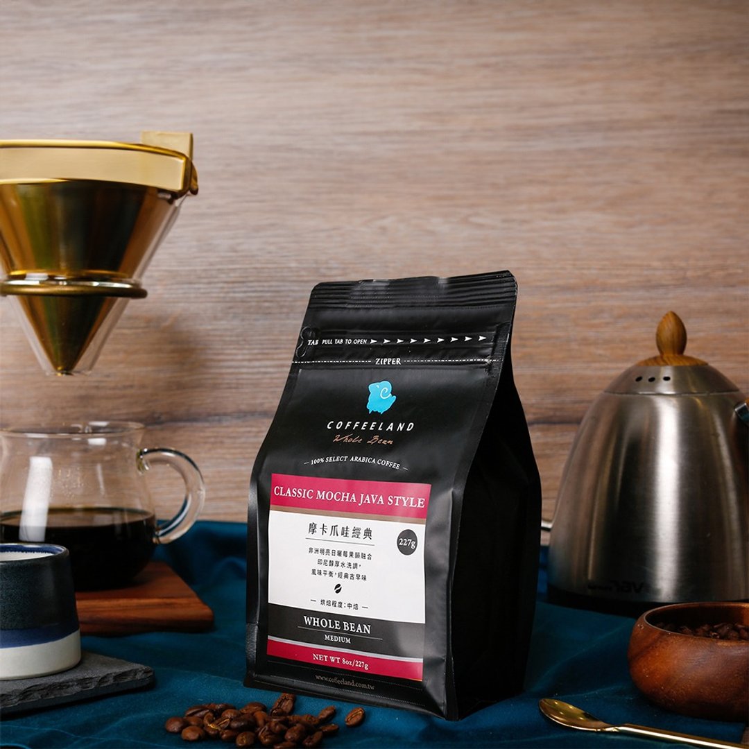 COFFEELAND | 摩卡爪哇 - 咖啡豆独家风味(中焙)(半磅227公克/包) - 咖啡 - 新鲜食材 紫色