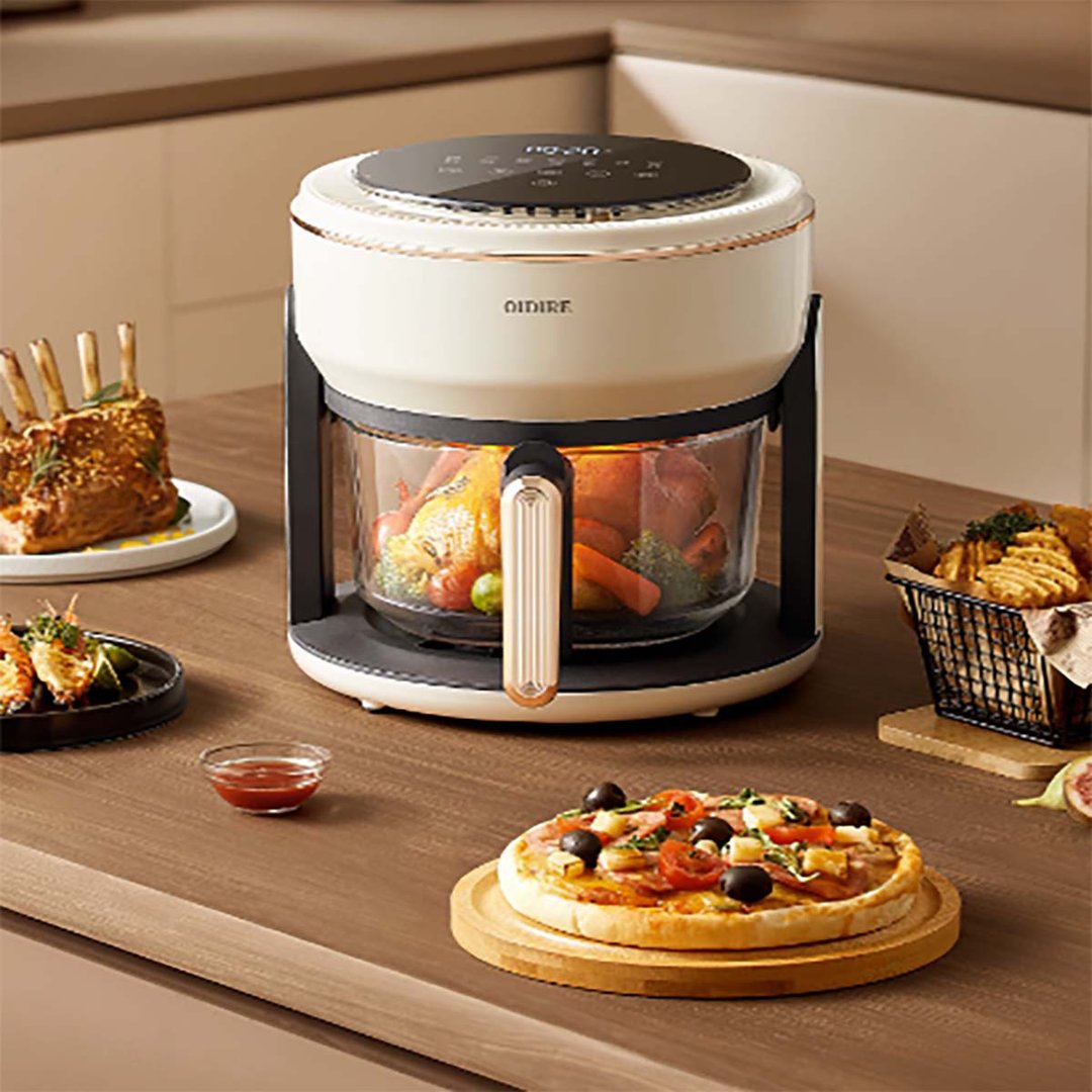 【免运】家用智能2023新款大容量无油全玻璃可视电炸锅 OIDIRE - 厨房用具 - 其他材质 白色