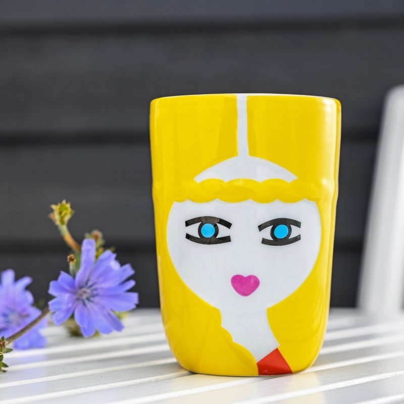 丹麦QDO Folklore 双层陶瓷杯 - Freja 丹麦 - 其他杯子 - 瓷 多色