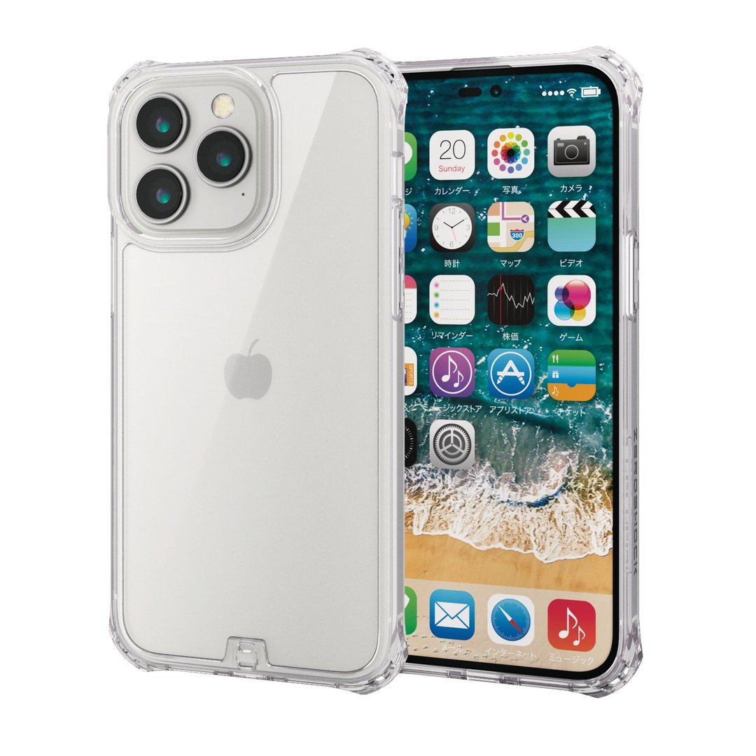 ELECOM iPhone 14 Pro Max ZEROSHOCK FORTIMO 保护壳附保贴 - 手机壳/手机套 - 其他材质 透明