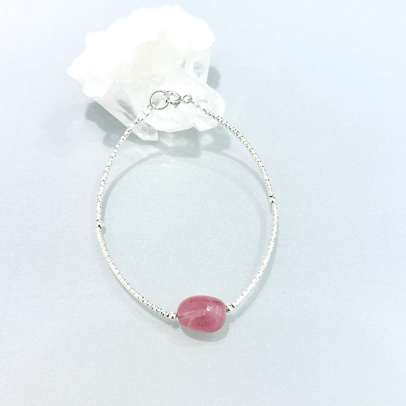 Ops Rose Quartz bracelet -粉晶/马粉晶/简约/手链/桃花/手链 - 手链/手环 - 宝石 粉红色