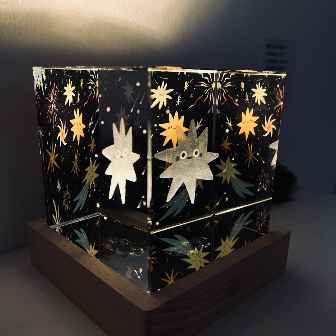 点亮星光系列  幽默之星魔法灯砖 - 灯具/灯饰 - 玻璃 