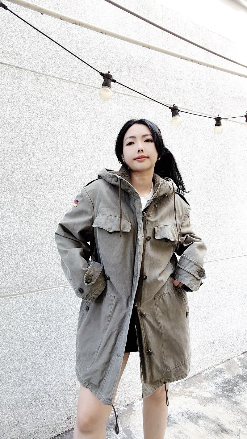 1982s Germany Army parka 德军野战外套 - 男装外套 - 棉．麻 绿色