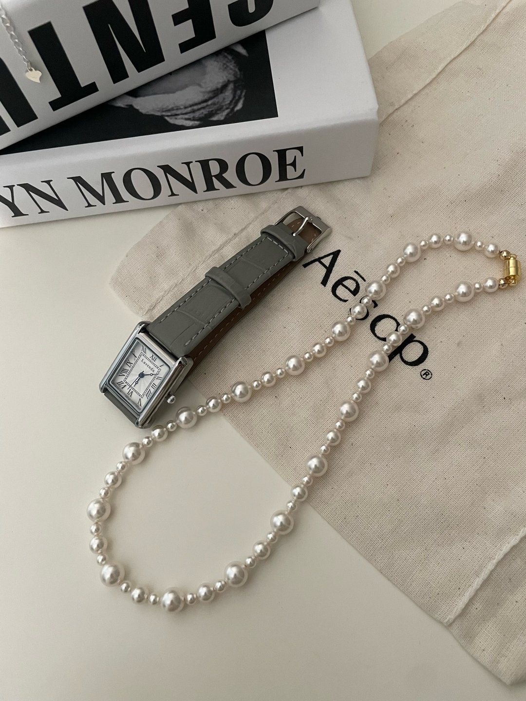 施华洛世奇珍珠混珠项链 Swarovski Pearl Necklace 日常项链 - 项链 - 珍珠 白色