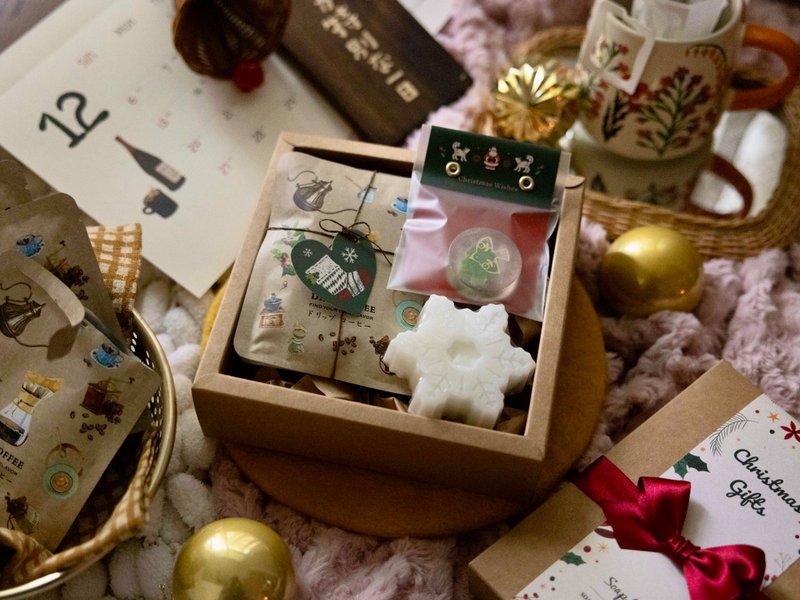 冬日微光香皂咖啡礼盒 圣诞礼物 交换礼物 - 肥皂/手工皂 - 其他材质 多色