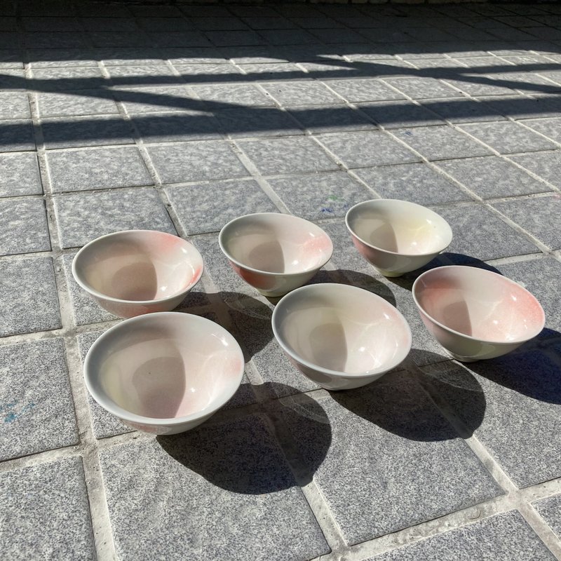 三色布丁-小茶杯 - 茶具/茶杯 - 瓷 粉红色