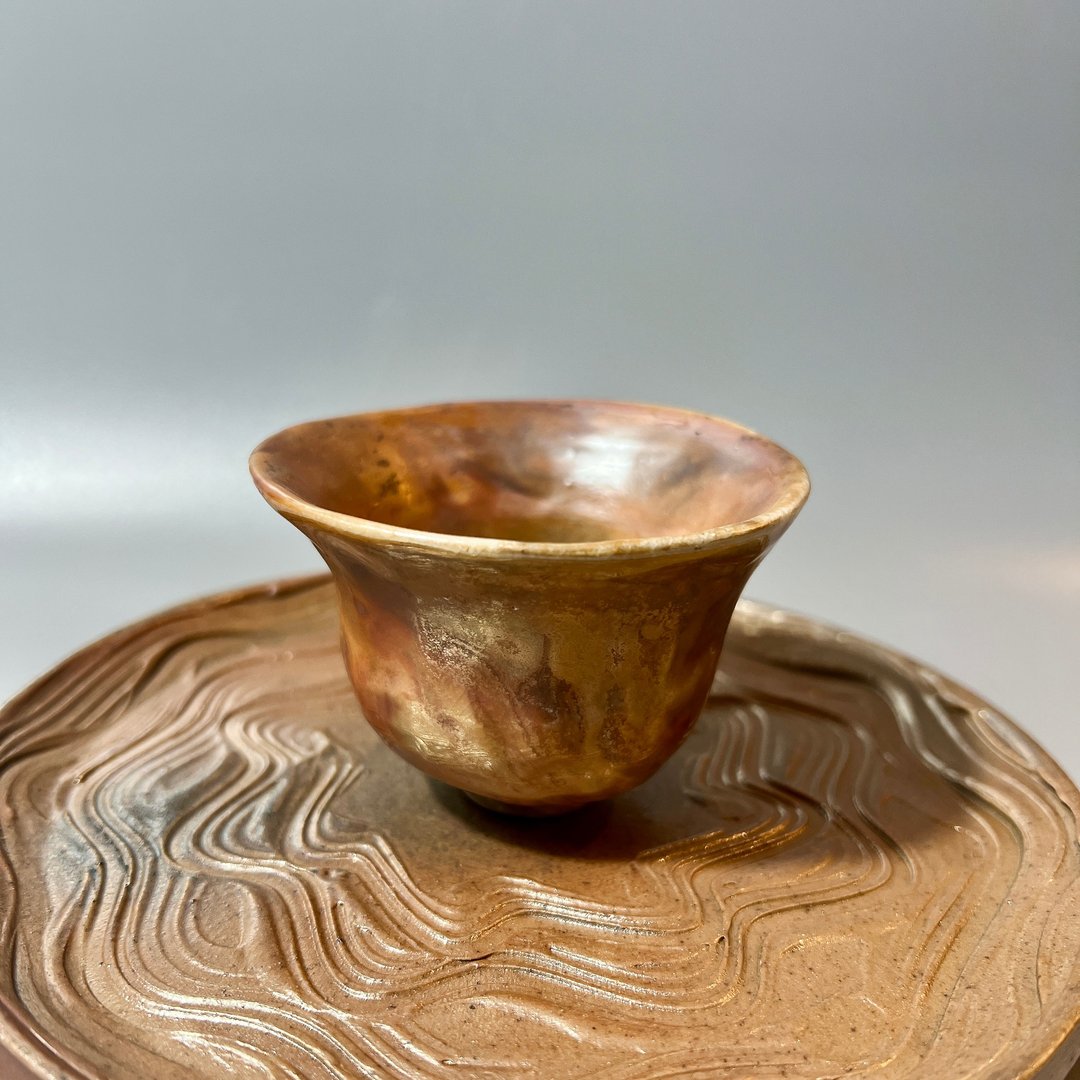 纯手捏绞泥柴烧杯 / 茶杯 / 小平凡手作 - 茶具/茶杯 - 陶 
