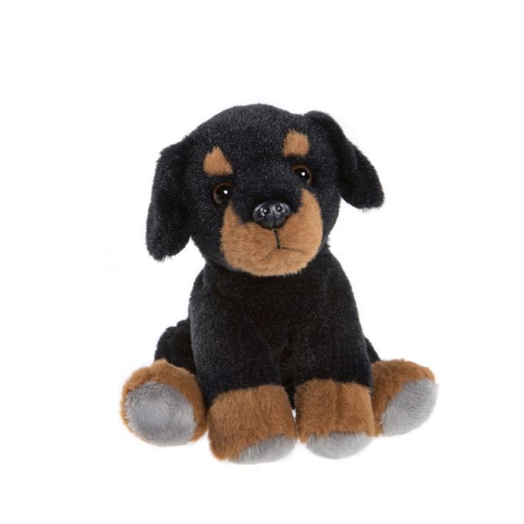 Charlie Bears 英国玩偶 Cuddle Cubs Rottie Dog 洛威拿犬狗安抚 - 玩具/玩偶 - 聚酯纤维 咖啡色