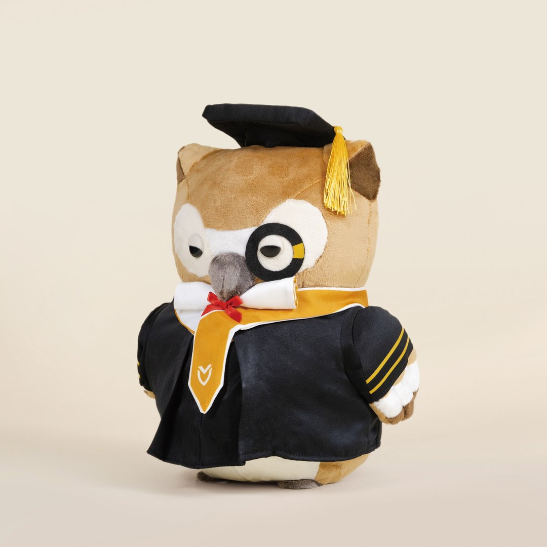 Bellzi | Graduation Owli 毕业服猫头鹰 - 玩偶/公仔 - 其他人造纤维 咖啡色