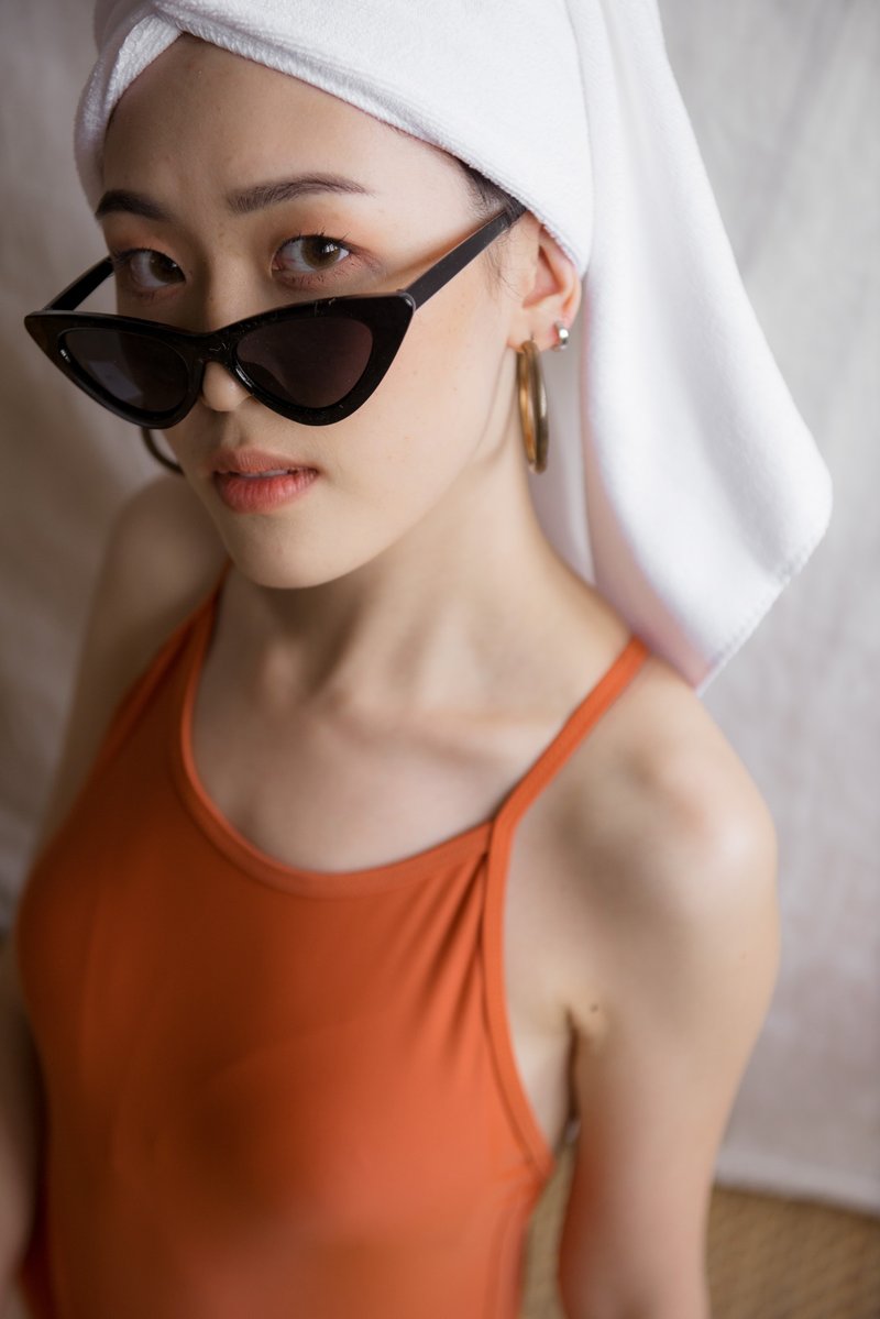 'Autumn Orange' LIMITED EDITION - Crossback - (Size S) / Swimwear - 女装泳衣/比基尼 - 其他材质 橘色