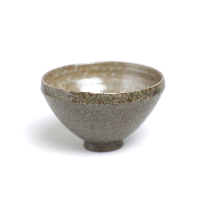 明芽窑 | 柴烧灰釉水杯 灰棕色 茶杯 陶杯 H9 - 茶具/茶杯 - 陶 卡其色