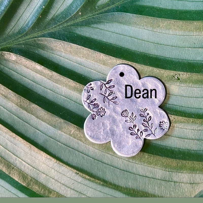 限量 手工定制金属狗牌 宠物吊牌 宠物名牌  flowering straw-05 - 订制抱枕/饰品 - 铝合金 