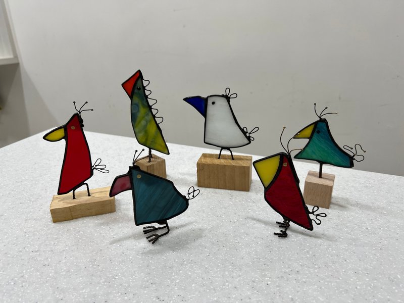 Scrappy Birds Diy 体验课 三只一组 - 陶艺 - 玻璃 