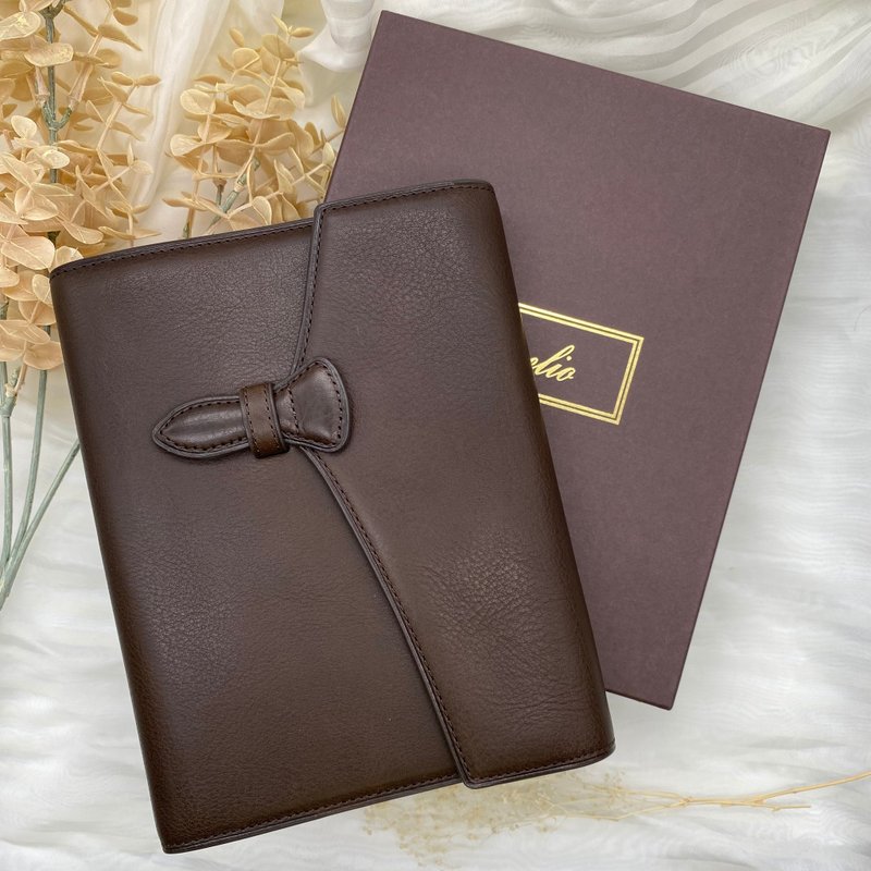 Brelio × ink mazeru Minerva Box Tundra 圣经尺寸 B-Flap - 笔记本/手帐 - 真皮 咖啡色