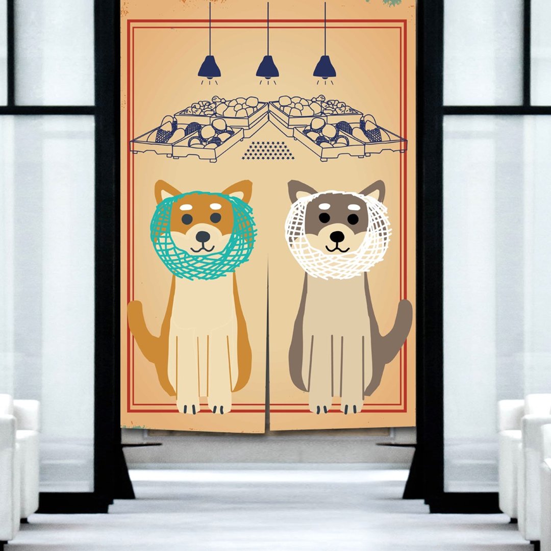 柴犬 门帘 水果网套 - 门帘/门牌 - 棉 多色
